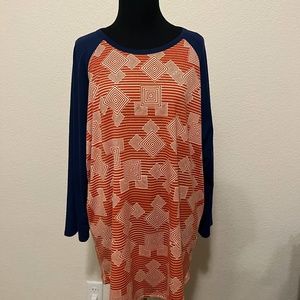 LuLaRe square geometric long sleeved T-Shirt 3XL